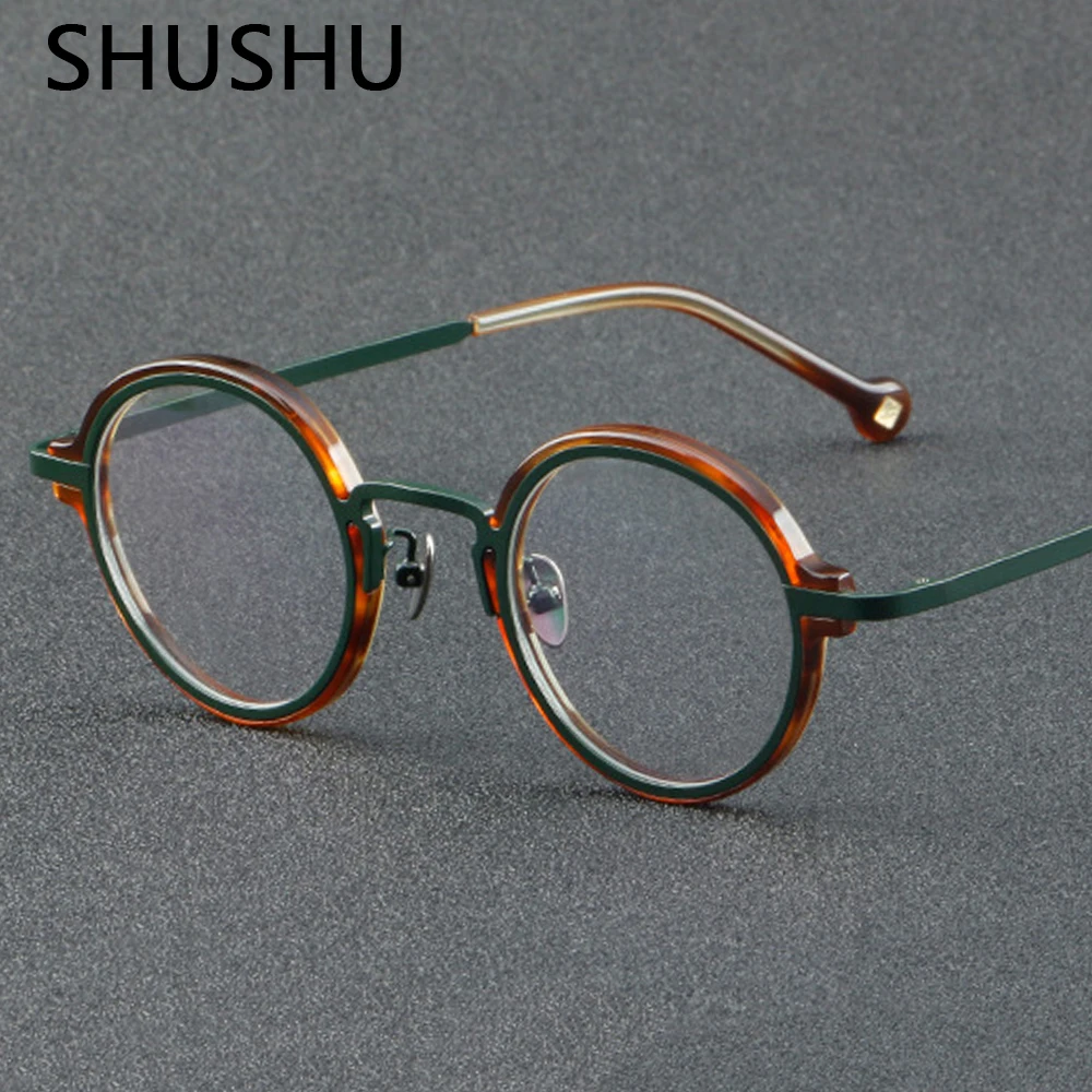 Vintage Titanium Eyeglasses Frame Men Round Myopia Prescription Glasses Women Retro Optical Prescription Eyeglasses Frame
Vintage Titanium Eyeglasses Frame Men Round Myopia Prescription Glasses Women Retro Optical Prescription Eyeglasses Frame
