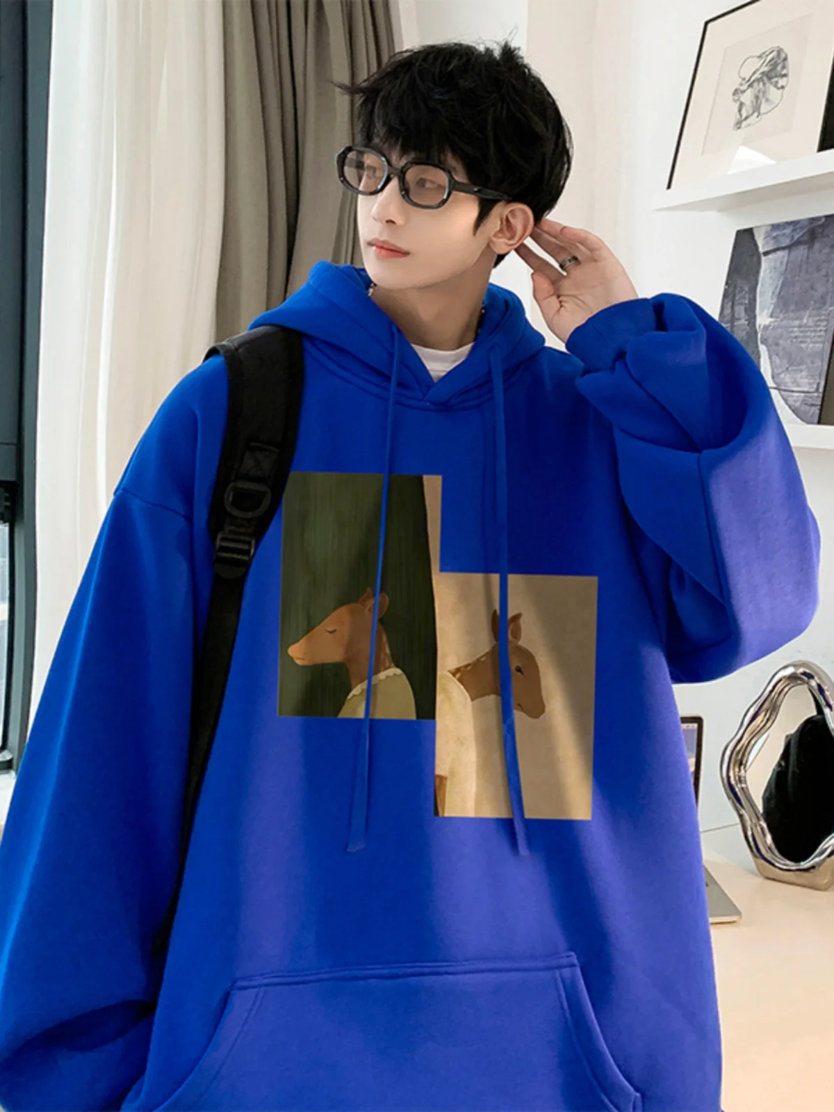 Heavyweight Klein Blue Hoodie Men's Spring Autumn American Retro Oversize Trendy Jaet Casual Loose Fit Printed Sweatirt
Heavyweight Klein Blue Hoodie Men's Spring Autumn American Retro Oversize Trendy Jaet Casual Loose Fit Printed Sweatirt