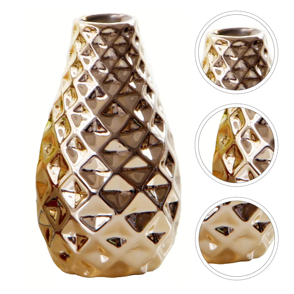 1Pcs Gold Ceramic Vase Simple Elegant Home Desktop Decor Flower Planter Creative Plant Container Office Mall Decoration
1Pcs Gold Ceramic Vase Simple Elegant Home Desktop Decor Flower Planter Creative Plant Container Office Mall Decoration