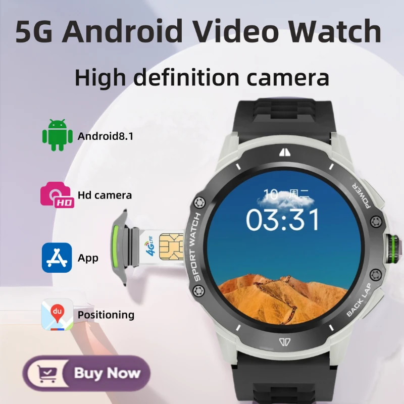 Смарт-часы 4G, 1,43 дюйма, Android 8,1 WIFI, камера, GPS-трекер сердечного ритма, память 8 ГБ + 128 ГБ, мужские умные часы Android
Смарт-часы 4G, 1,43 дюйма, Android 8,1 WIFI, камера, GPS-трекер сердечного ритма, память 8 ГБ + 128 ГБ, мужские умные часы Android