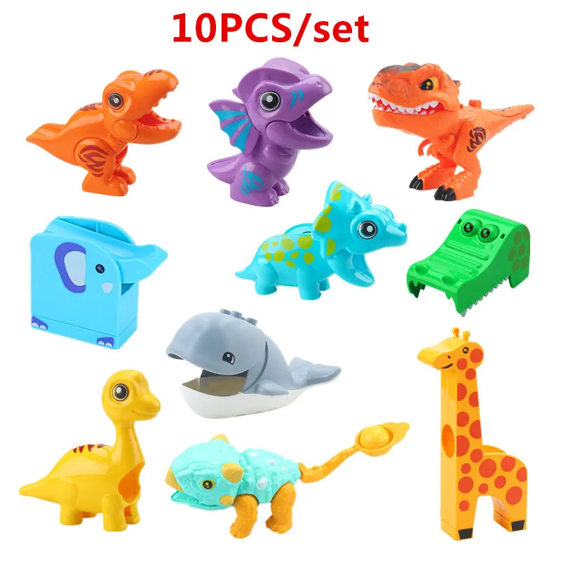 10PCS Marble Run Building Blocks Animal Slide Parts Dinosaurs Elephant Giraffe Crocodile Whale Bricks Toys Compatible Large Size
10PCS Marble Run Building Blocks Animal Slide Parts Dinosaurs Elephant Giraffe Crocodile Whale Bricks Toys Compatible Large Size