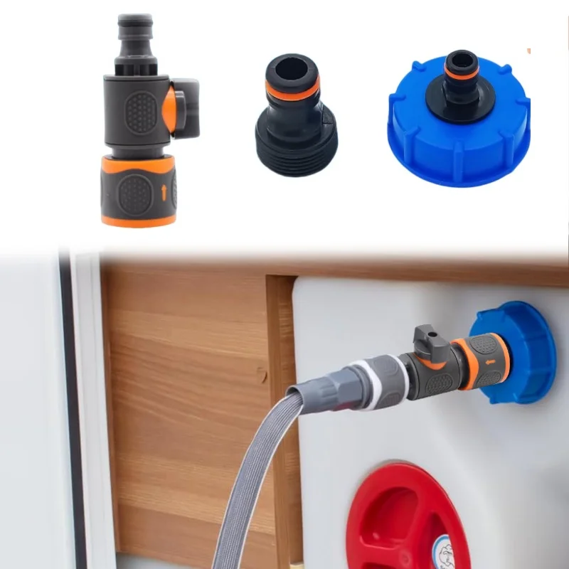1Set RV Camper Water Tank Filling Adapter Kits Filling Adapter With Quick Coupling Tank Connection Parts Motorhome Accessories
1Set RV Camper Water Tank Filling Adapter Kits Filling Adapter With Quick Coupling Tank Connection Parts Motorhome Accessories