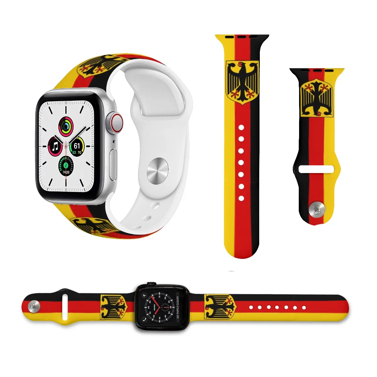 Flag of Germany 3D Printing Sport Strap for Apple Watch Band Ultra 2 38mm 42mm 44mm Man Women
Flag of Germany 3D Printing Sport Strap for Apple Watch Band Ultra 2 38mm 42mm 44mm Man Women