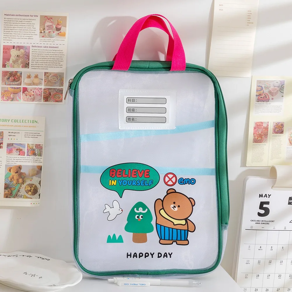 3-layer Mesh Zipper Pouch Bag Waterproof EVA Transparent File Bag Multifunctional Large Capacity Data Storage Bag
3-layer Mesh Zipper Pouch Bag Waterproof EVA Transparent File Bag Multifunctional Large Capacity Data Storage Bag