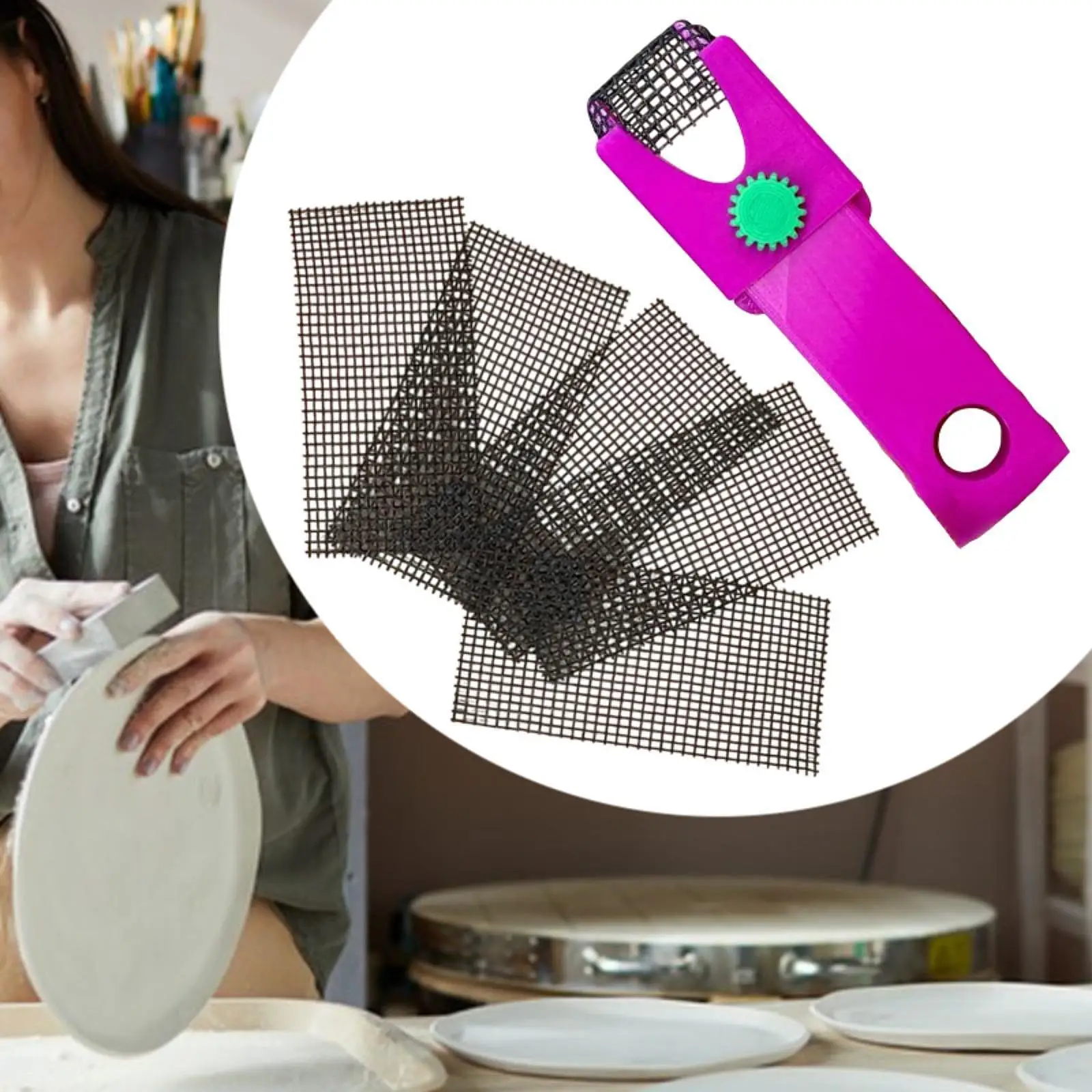 Pottery Tool Sander for Smooth Down Sharp Corners and Edges for Clay Crafts for Artistic Grinder Pottery Sanding Tool
Pottery Tool Sander for Smooth Down Sharp Corners and Edges for Clay Crafts for Artistic Grinder Pottery Sanding Tool