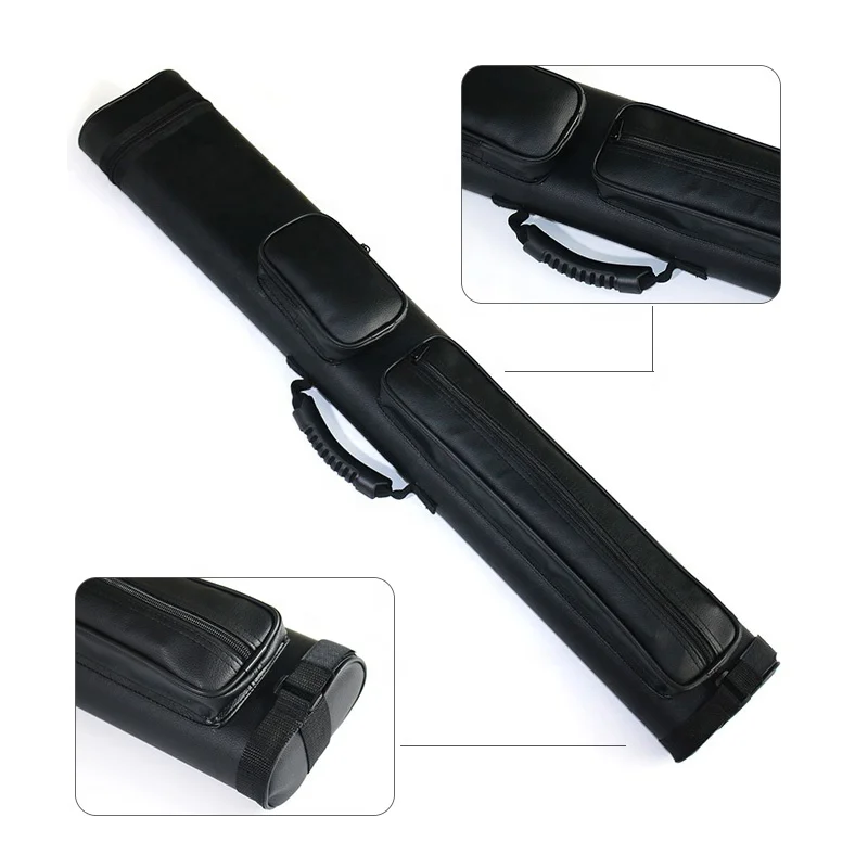 Black Color Leather Billiard Pool Cue case 1/2 Cue Box 6 Holes with 2B4S
Black Color Leather Billiard Pool Cue case 1/2 Cue Box 6 Holes with 2B4S