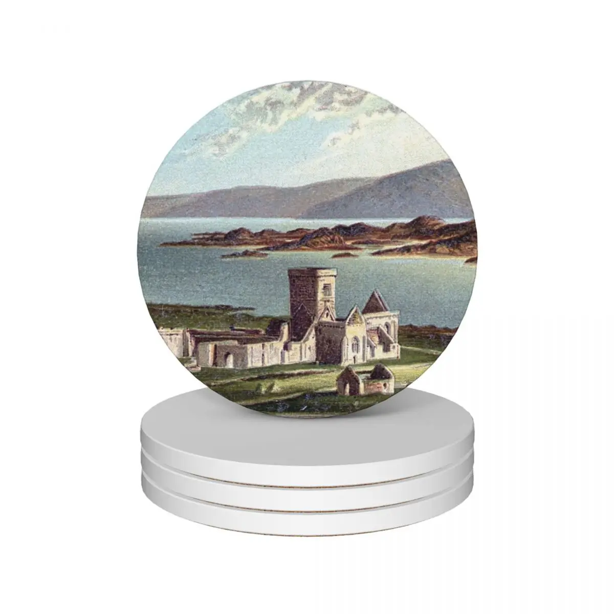 Vintage Illustration of Iona Abbey, Isle of Iona Ceramic Coasters (Set of 4) christmas tea cup set Coasters
Vintage Illustration of Iona Abbey, Isle of Iona Ceramic Coasters (Set of 4) christmas tea cup set Coasters