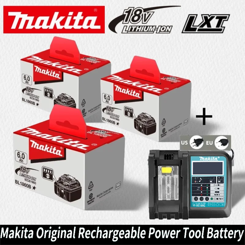 2026!Makita 18650 6.0Ah power tool battery and charger Replaced with 18v Makita BL1860 BL1850B BL1850 BL1840 BL1830
2026!Makita 18650 6.0Ah power tool battery and charger Replaced with 18v Makita BL1860 BL1850B BL1850 BL1840 BL1830