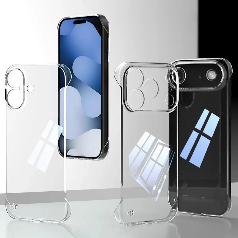 High Transparent Frameless Hard PC Case For iPhone 17 Pro Air 16e 15 14 13 12 16 Pro Max 11 Ultra Thin Crystal Clear Phone Cover
High Transparent Frameless Hard PC Case For iPhone 17 Pro Air 16e 15 14 13 12 16 Pro Max 11 Ultra Thin Crystal Clear Phone Cover