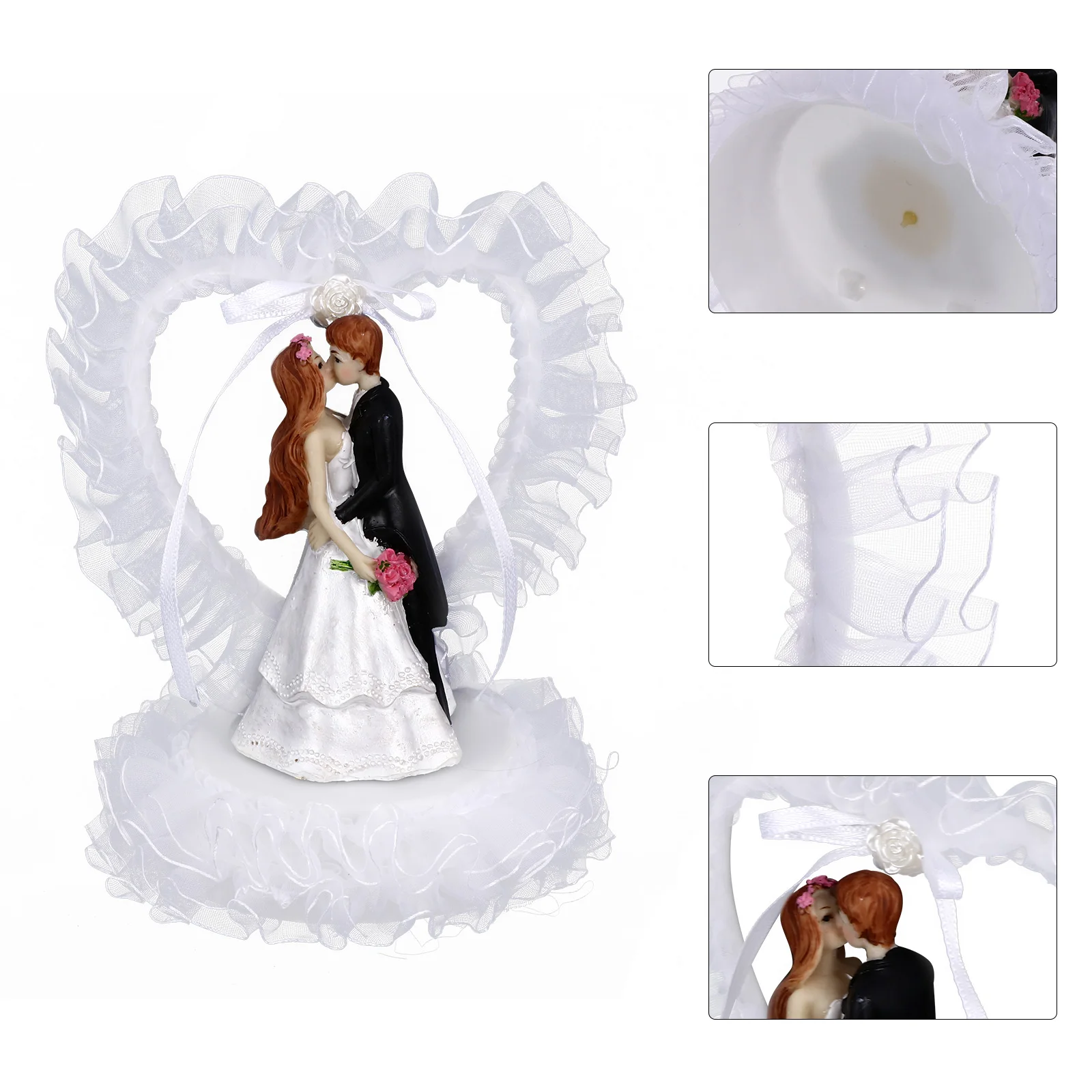 Bride Groom Ornaments Wedding Cake Decoration Heart Shaped Resin Figurine Smooth Adornment Romantic Atmosphere Dessert Table
Bride Groom Ornaments Wedding Cake Decoration Heart Shaped Resin Figurine Smooth Adornment Romantic Atmosphere Dessert Table