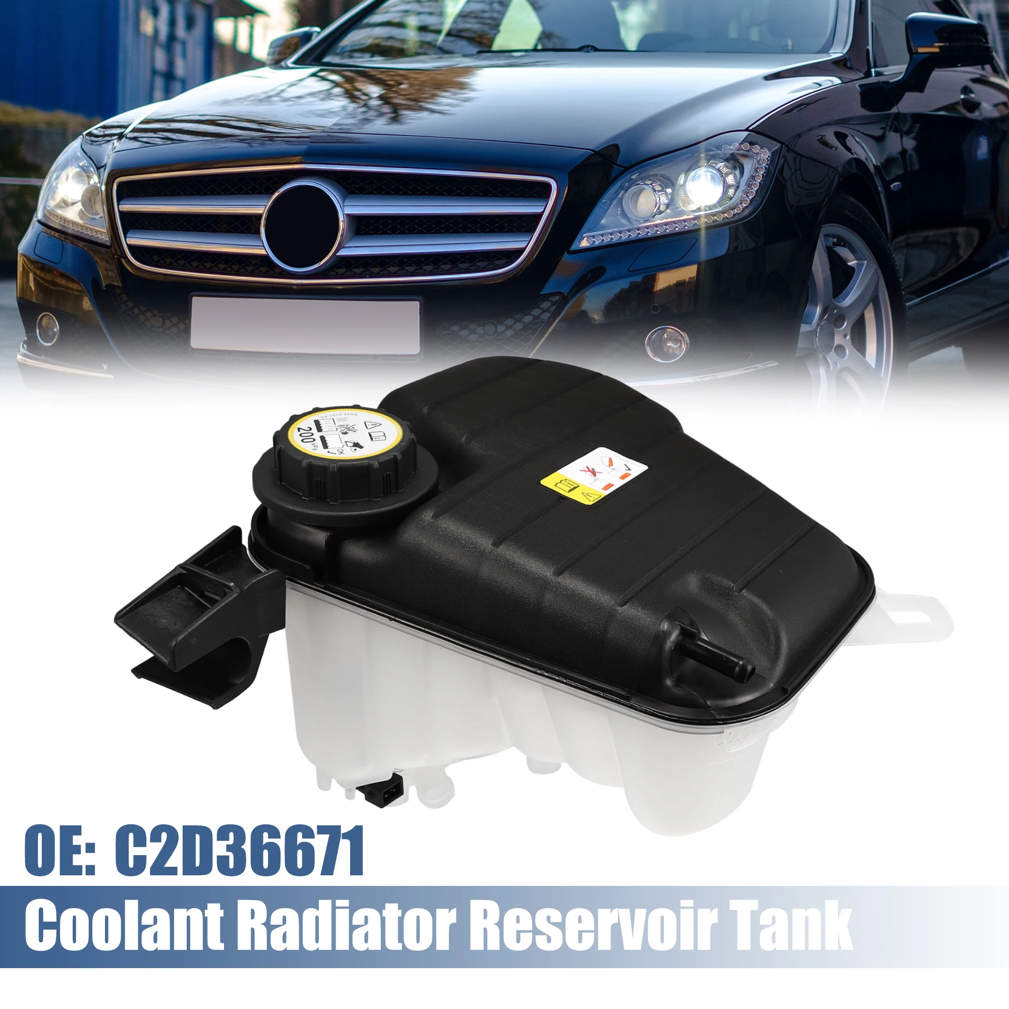 UXCELL C2D36671 Pressurized Coolant Reservoir w/ Cap w/ Sensor for Jaguar XJR
UXCELL C2D36671 Pressurized Coolant Reservoir w/ Cap w/ Sensor for Jaguar XJR