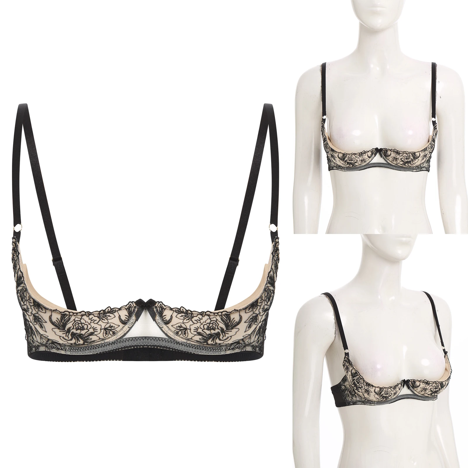 Женский бюстгальтер на косточках с вышивкой 1/4 чашки, утолщенные съемные подушечки, бюстгальтеры с полкой пуш-ап, сексуальный бюстгальтер-балконет с чашкой деми, нижнее белье, топы
Женский бюстгальтер на косточках с вышивкой 1/4 чашки, утолщенные съемные подушечки, бюстгальтеры с полкой пуш-ап, сексуальный бюстгальтер-балконет с чашкой деми, нижнее белье, топы