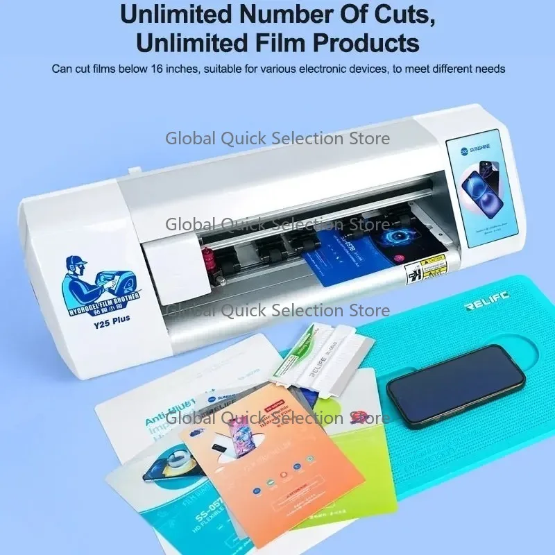Y25 Plus Unlimited Times 16 Inches Cutting Machine WiFi+Bluetooth Dual Intelligent Operation SS-057 SS-075 Film Cuts
Y25 Plus Unlimited Times 16 Inches Cutting Machine WiFi+Bluetooth Dual Intelligent Operation SS-057 SS-075 Film Cuts