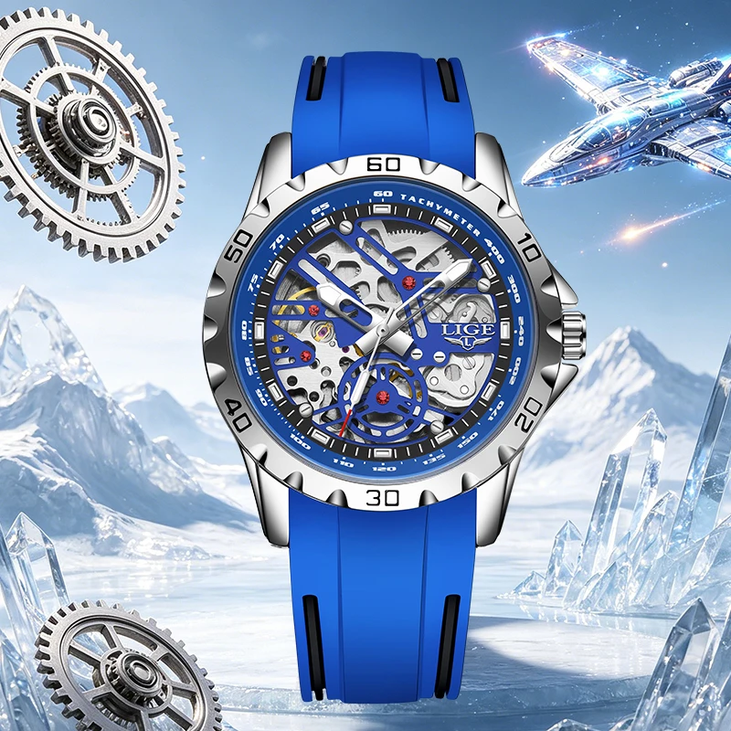 LIGE watches for men 2026 Business Luxury Fashion Mechanical Watch Luminous Silicone Mens Wristwatch Sports male watch reloj+BOX
LIGE watches for men 2026 Business Luxury Fashion Mechanical Watch Luminous Silicone Mens Wristwatch Sports male watch reloj+BOX