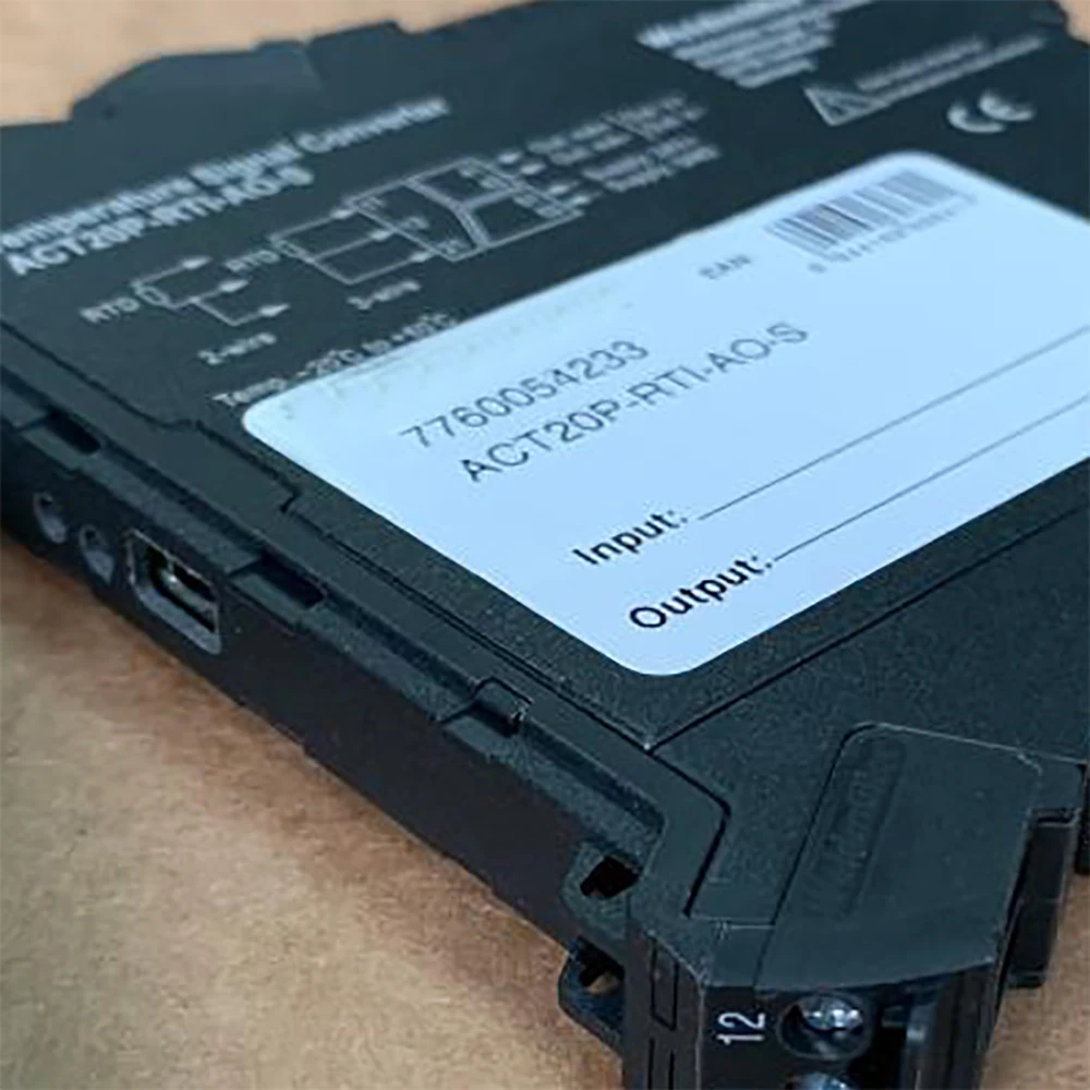 1Pcs ACT20P-RTI-AO-S 7760054233 Thermal Resistance Temperature Signal Controller (one in/one out) 0-20 mA or 4-20 mA
1Pcs ACT20P-RTI-AO-S 7760054233 Thermal Resistance Temperature Signal Controller (one in/one out) 0-20 mA or 4-20 mA