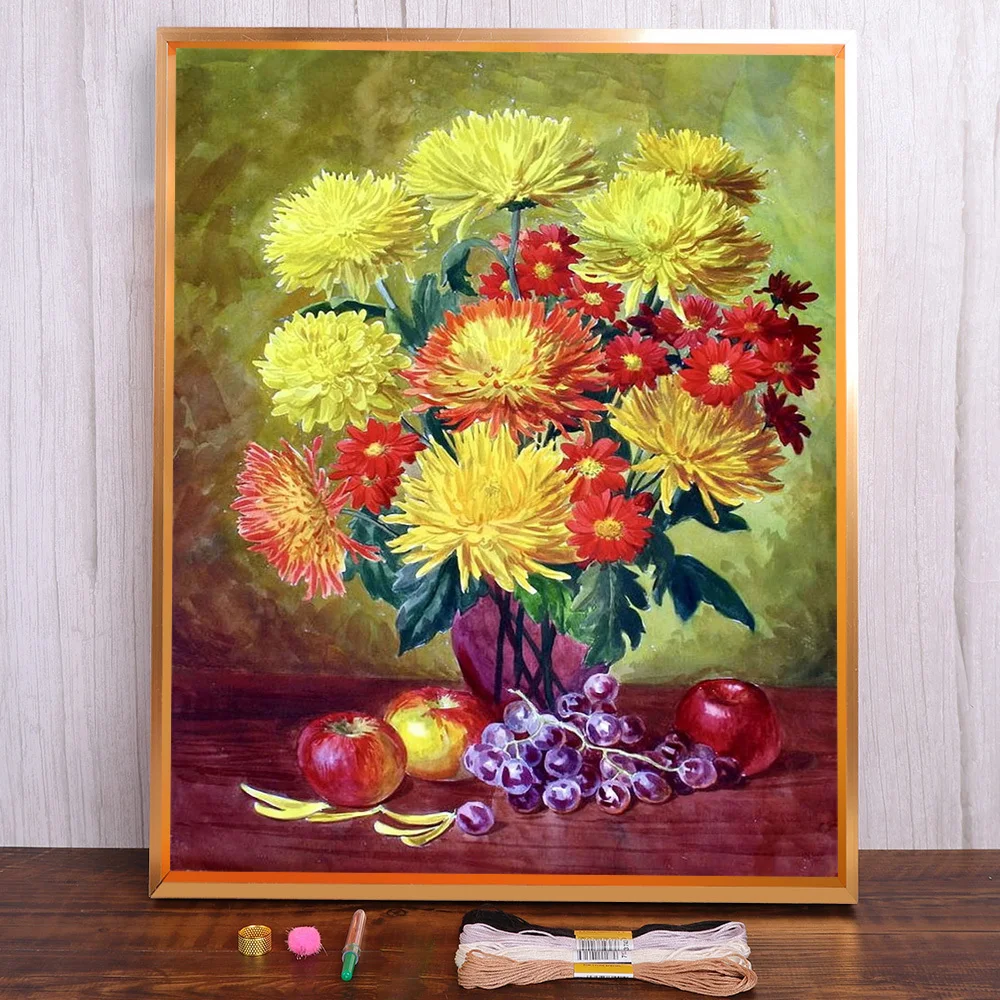 Still Life Flower Printed Cross Stitch DIY Embroidery Patterns Handiwork Sewing Needlework Handmade Jewelry Gift Promotions
Still Life Flower Printed Cross Stitch DIY Embroidery Patterns Handiwork Sewing Needlework Handmade Jewelry Gift Promotions