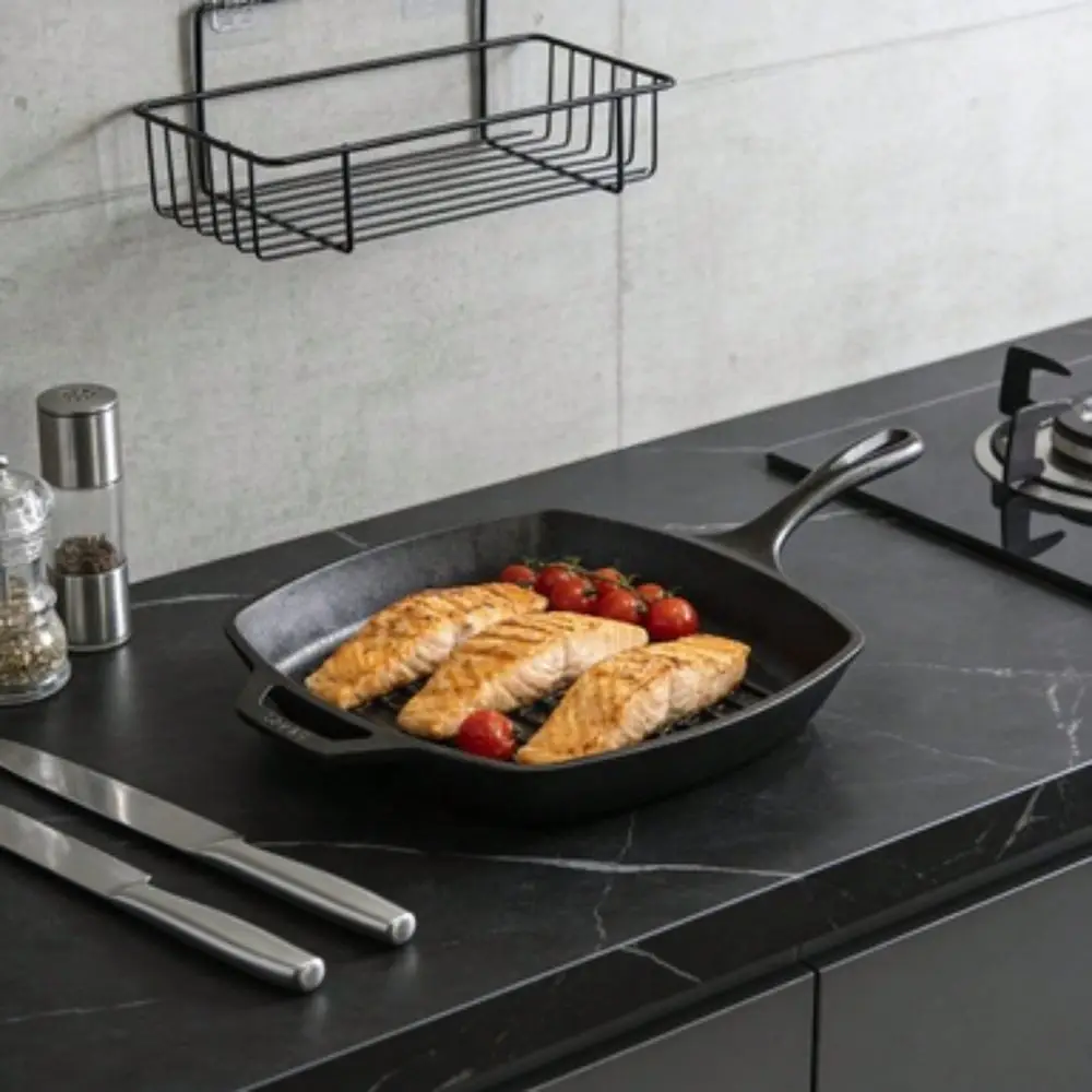 Inch Seasoned Square Cast Iron Cowboy Grill Pan
Inch Seasoned Square Cast Iron Cowboy Grill Pan