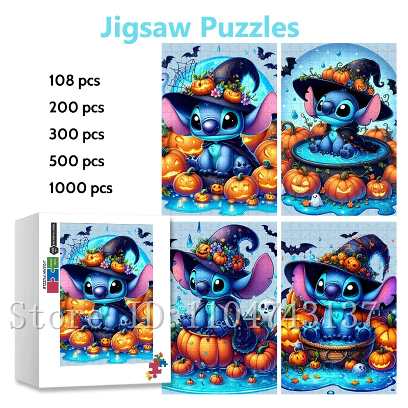 Disney Stitch Pumpkin Halloween Jigsaw Puzzles for Children Unique Festival Gifts Intelligence Game Handmade Toys
Disney Stitch Pumpkin Halloween Jigsaw Puzzles for Children Unique Festival Gifts Intelligence Game Handmade Toys