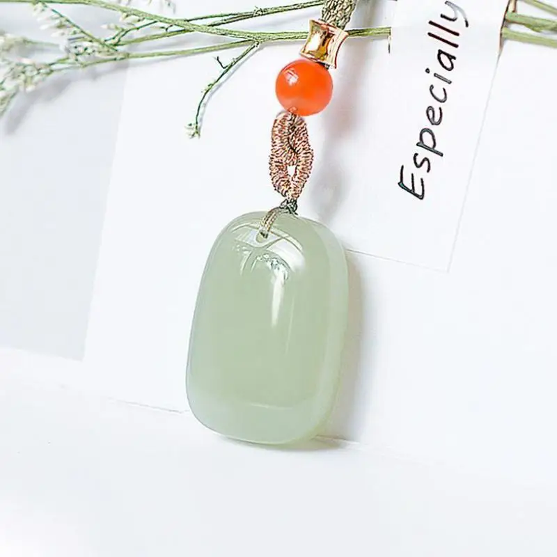 Genuine China Nephrite Stone Certified Jade Blank Pendant Necklace Women Fine Jewelry Natural Hetian Jade Lucky Charms Amulet
Genuine China Nephrite Stone Certified Jade Blank Pendant Necklace Women Fine Jewelry Natural Hetian Jade Lucky Charms Amulet