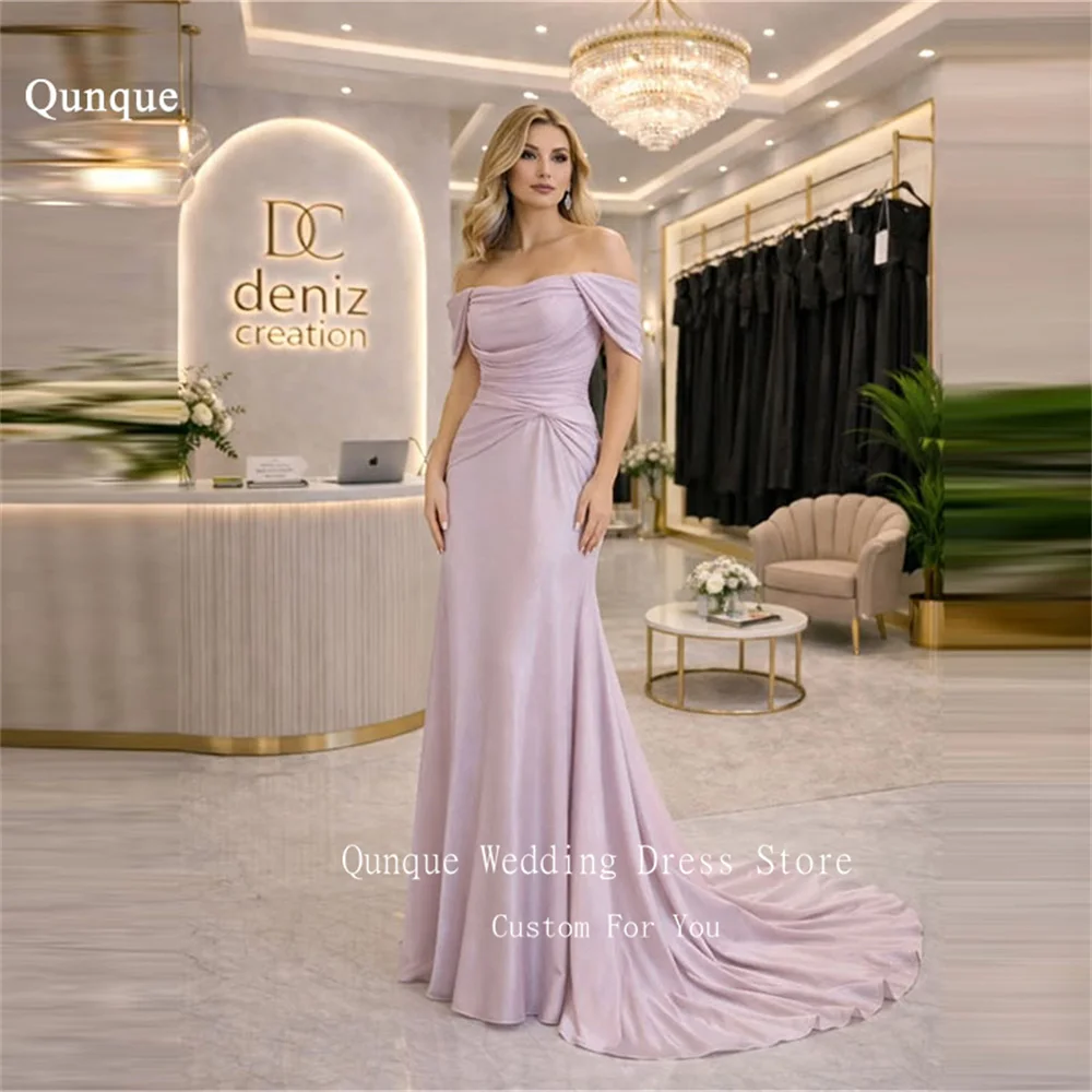Qunque Vintage Evening Dresses Long Train Off The Shoulder Formal Prom Gowns Strapless Vestidos De Fiesta Customized
Qunque Vintage Evening Dresses Long Train Off The Shoulder Formal Prom Gowns Strapless Vestidos De Fiesta Customized