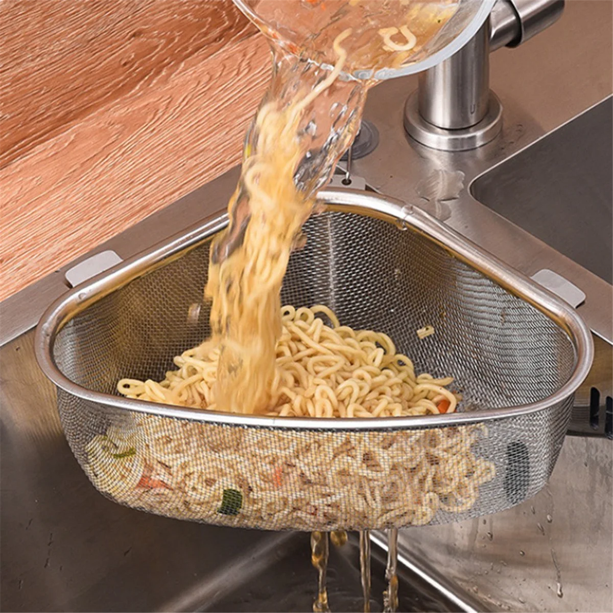 Triangle Sink Drain Basket Kitchen Triangle Filter Basket Fruit and Vegetable Storage Drain Rack Basket BJADD
Triangle Sink Drain Basket Kitchen Triangle Filter Basket Fruit and Vegetable Storage Drain Rack Basket BJADD