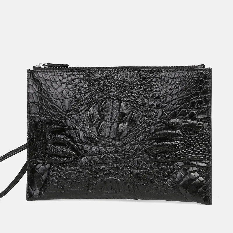 Genuine Crocodile Leather Men's Clutch Bag Large Capacity Handheld Handbag WT1181
Genuine Crocodile Leather Men's Clutch Bag Large Capacity Handheld Handbag WT1181