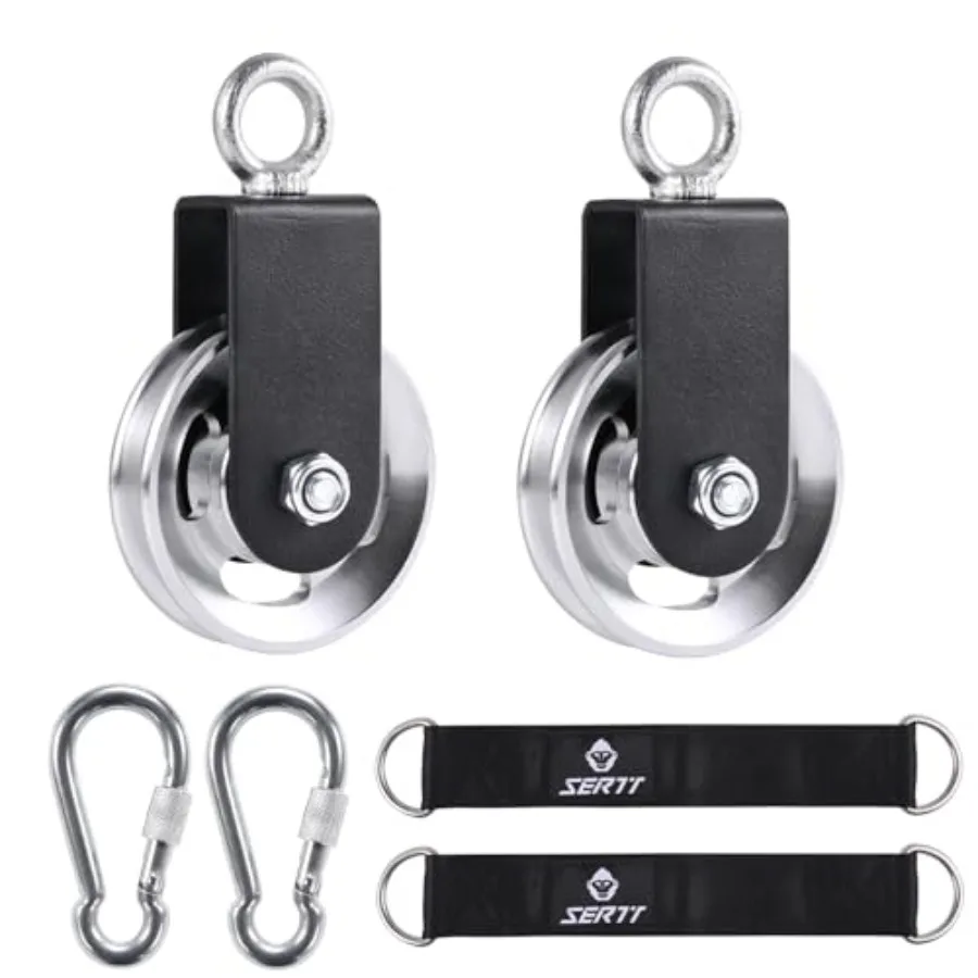 Cable Pulley Wheel for Home Gym Pulley System, Upgraded 90mm Aluminium Alloy Gym Pulley for Maximum 660LBS Load
Cable Pulley Wheel for Home Gym Pulley System, Upgraded 90mm Aluminium Alloy Gym Pulley for Maximum 660LBS Load