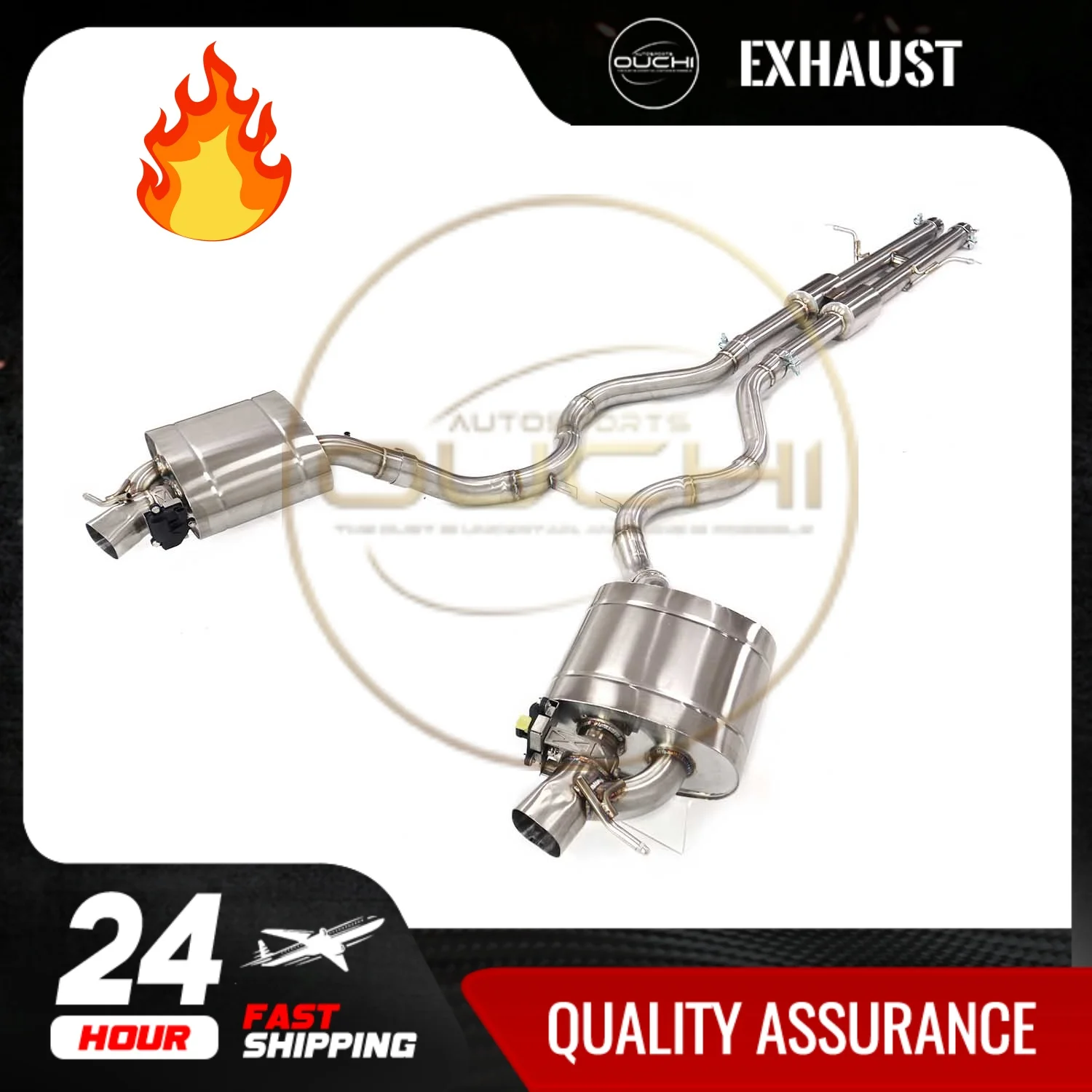 OUCHI Exhaust System Stainless Steel Performance Catback for Range Rover L405 5.0T Muffler With Valve
OUCHI Exhaust System Stainless Steel Performance Catback for Range Rover L405 5.0T Muffler With Valve
