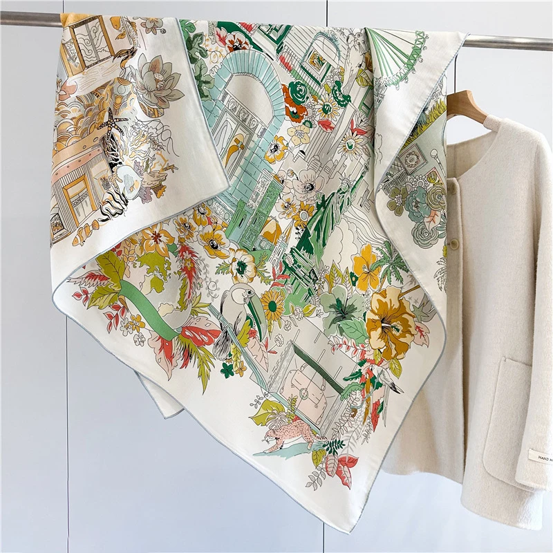30%Silk 70%Wool Scarf Large Two Sided Shawls Pashmina Luxury Winter Bag Neck Accessories Soft Warm Foulard 135cm*135cm
30%Silk 70%Wool Scarf Large Two Sided Shawls Pashmina Luxury Winter Bag Neck Accessories Soft Warm Foulard 135cm*135cm