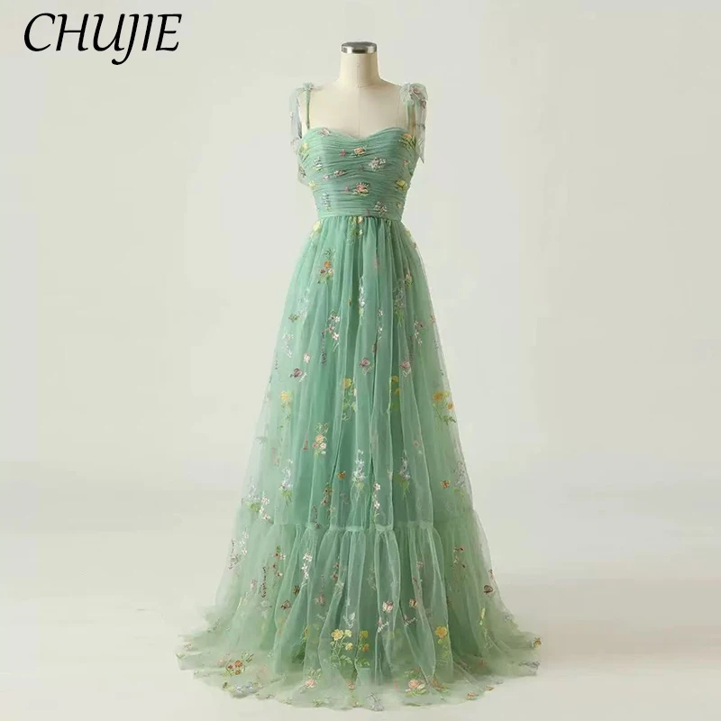 Appliques A Line Prom Dresses Spaghetti Straps Detechable Short Puff Sleeves Customized Formal Wedding Evening Party For Women
Appliques A Line Prom Dresses Spaghetti Straps Detechable Short Puff Sleeves Customized Formal Wedding Evening Party For Women