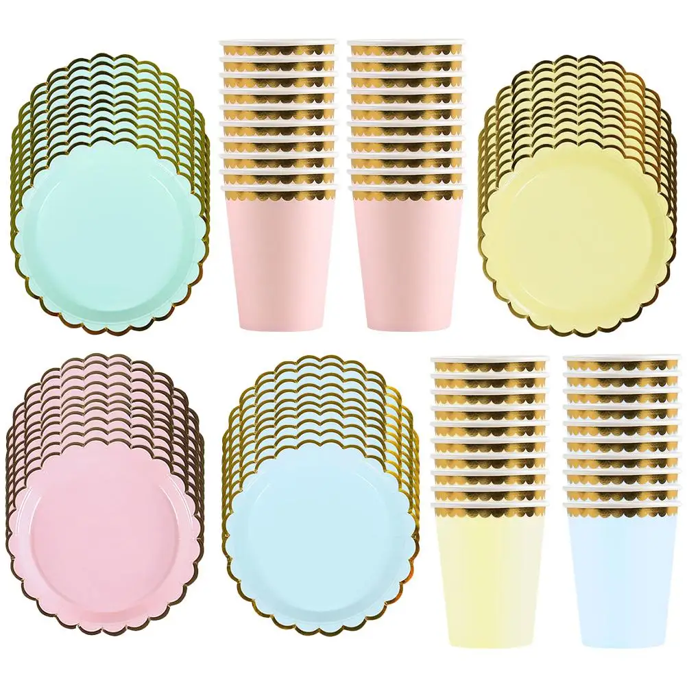 80 Pcs Disposable Paper Plates Cups Party Supplies Kit Picnic Dinnerware Holiday Tableware Bright Color Premium Material Safe
80 Pcs Disposable Paper Plates Cups Party Supplies Kit Picnic Dinnerware Holiday Tableware Bright Color Premium Material Safe