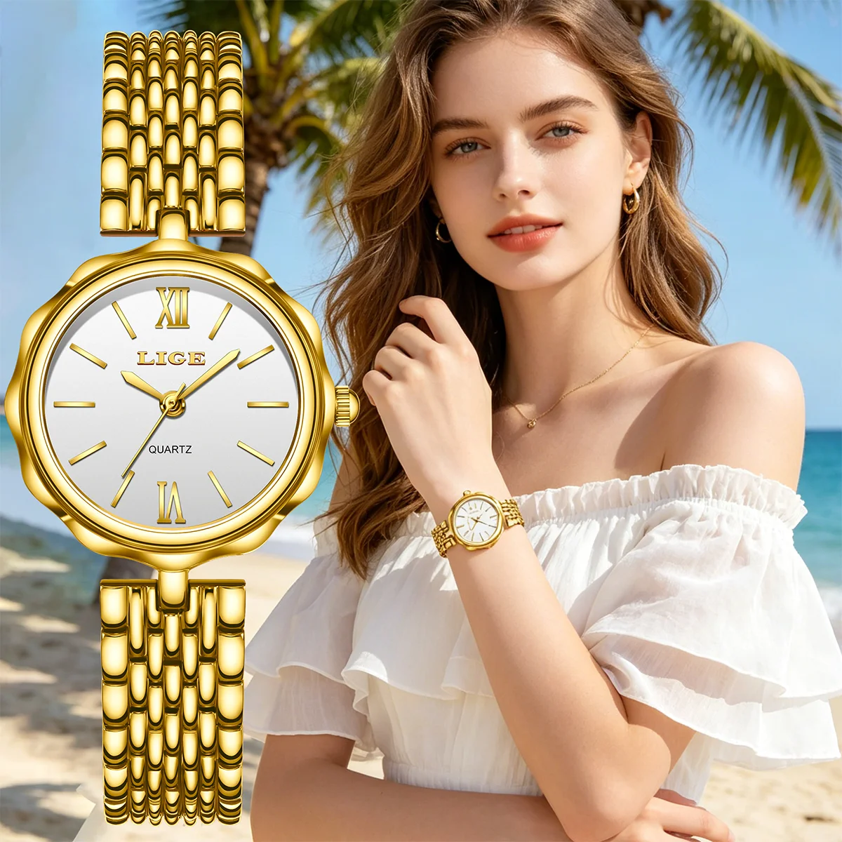 LIGE Elegant Women Watch Fashion Stainless Steel Quartz Wristwatches Simple Casual Waterproof Watches for Women Montre Femme
LIGE Elegant Women Watch Fashion Stainless Steel Quartz Wristwatches Simple Casual Waterproof Watches for Women Montre Femme