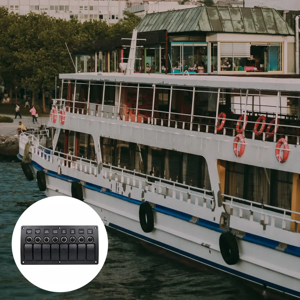 1Set Ship Switch Panel 8 Position Combination Durable Control for Vehicle Boat Yacht Headlight Fog Light Power Supply
1Set Ship Switch Panel 8 Position Combination Durable Control for Vehicle Boat Yacht Headlight Fog Light Power Supply