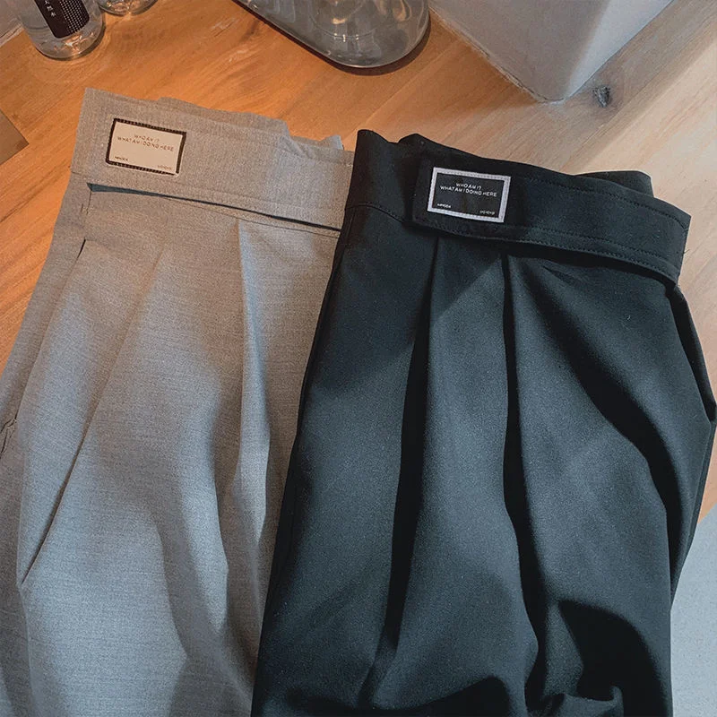 Office Trousers Business Men High Sense Men's Clothing Gray Straight Tube Loose Handsome Drop Vestido Social Mens Pants Formal
Office Trousers Business Men High Sense Men's Clothing Gray Straight Tube Loose Handsome Drop Vestido Social Mens Pants Formal