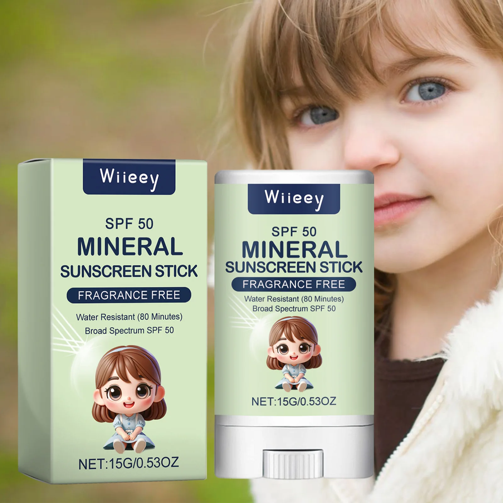 Kids Mineral Sunblock Stick SPF50+ Moisturizing Face Stick Non-Sticky Sunscreen Bar Anti Solar UV Sunburn Refreshing Skin Care
Kids Mineral Sunblock Stick SPF50+ Moisturizing Face Stick Non-Sticky Sunscreen Bar Anti Solar UV Sunburn Refreshing Skin Care
