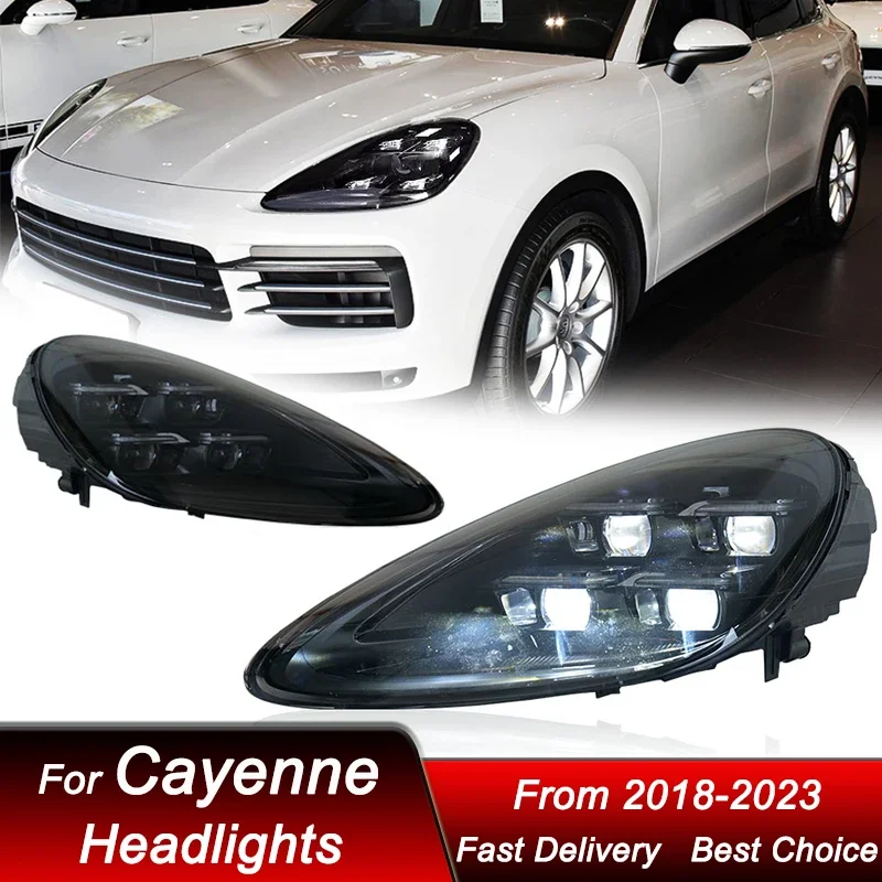 Pop Car Headlights For Porsche Cayenne 9Y0 2018-2023 To 2024 Style Full LED Auto Headlamp Assembly Projector Lens Accessories Ki
Pop Car Headlights For Porsche Cayenne 9Y0 2018-2023 To 2024 Style Full LED Auto Headlamp Assembly Projector Lens Accessories Ki
