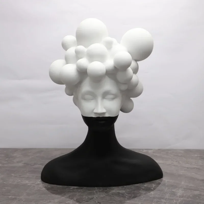 Modern Minimalist Art Figure Sculpture Resin Ornaments Model Room Living Room Creative Black and White Girl Soft Decorations
Modern Minimalist Art Figure Sculpture Resin Ornaments Model Room Living Room Creative Black and White Girl Soft Decorations