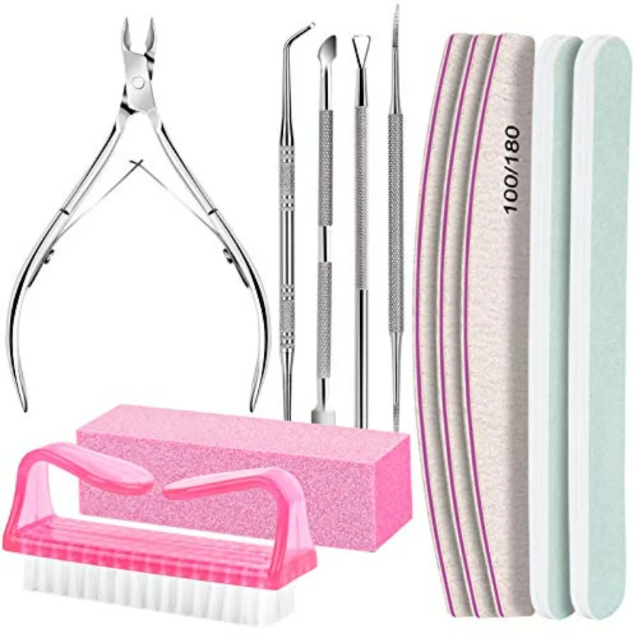 Nail Care Kit, Nail Files 100/180, Nail Buffer Block, Cuticle Nippers, Cuticle Trimmer, Cuticle Pusher, Nail Tools, Nail Kit, P
Nail Care Kit, Nail Files 100/180, Nail Buffer Block, Cuticle Nippers, Cuticle Trimmer, Cuticle Pusher, Nail Tools, Nail Kit, P