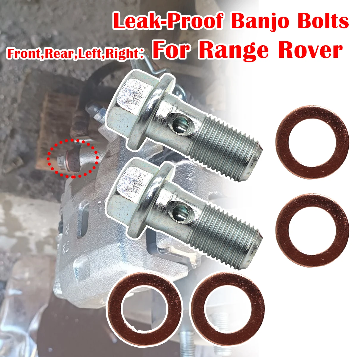 6/12pc For Range Rover MK2 P38 Sport L320 Caliper Hose Lines Banjo Fittings Bolts Seal Washers Repair Kit Front Left Rear Right
6/12pc For Range Rover MK2 P38 Sport L320 Caliper Hose Lines Banjo Fittings Bolts Seal Washers Repair Kit Front Left Rear Right