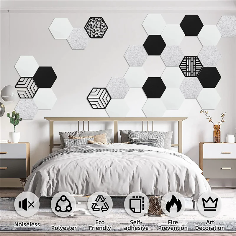 AED4-12 Pcs Self-Adhesive Acoustic Panels,Hexagon Sound Proof Panels,Sound Absorbing Panels For Recording Studio Home,Offices
AED4-12 Pcs Self-Adhesive Acoustic Panels,Hexagon Sound Proof Panels,Sound Absorbing Panels For Recording Studio Home,Offices