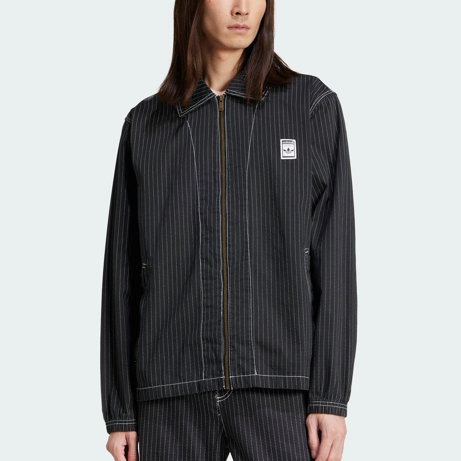 Adidas genuine New Men's Retro Lapel Striped Jacket JP4485
Adidas genuine New Men's Retro Lapel Striped Jacket JP4485