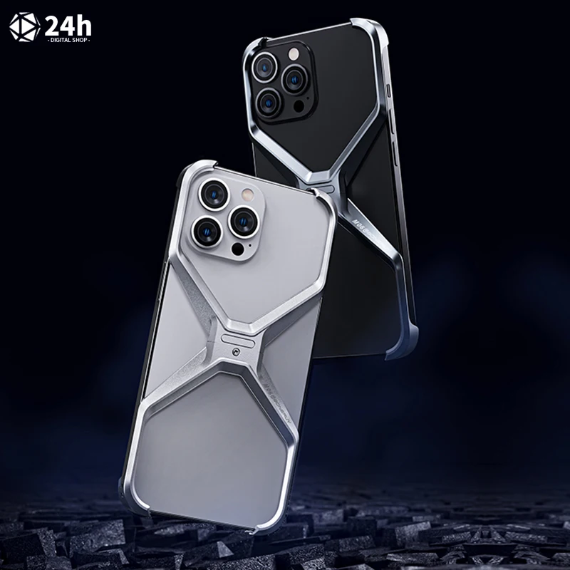 Metal Phone Bumper Heat dissipation Phone Case For iPhone 14 15 Pro Max Anti-collision Angle Pad Aluminum Alloy Borderless Cover
Metal Phone Bumper Heat dissipation Phone Case For iPhone 14 15 Pro Max Anti-collision Angle Pad Aluminum Alloy Borderless Cover