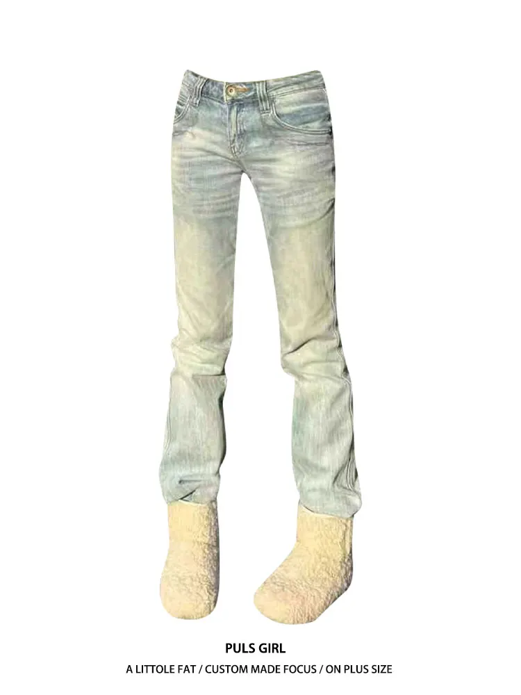 Retro American Large Size Women's Jeans Distressed Washed out Straight Leg Pants Casual Low Waist Pure Color Spring 2026
Retro American Large Size Women's Jeans Distressed Washed out Straight Leg Pants Casual Low Waist Pure Color Spring 2026