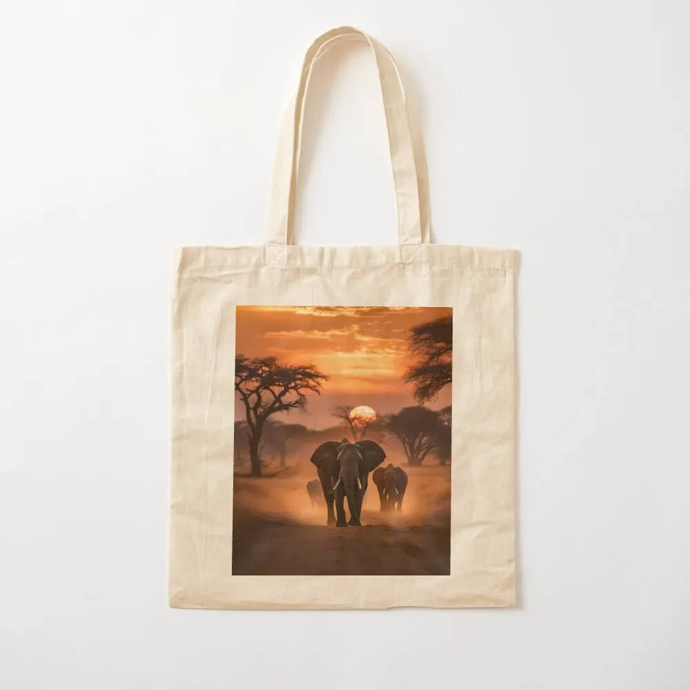 Elephants African Safari Sunset Desert Sahara Tote Bag shopper bag women canvas tote bag Eco Shopping bags
Elephants African Safari Sunset Desert Sahara Tote Bag shopper bag women canvas tote bag Eco Shopping bags