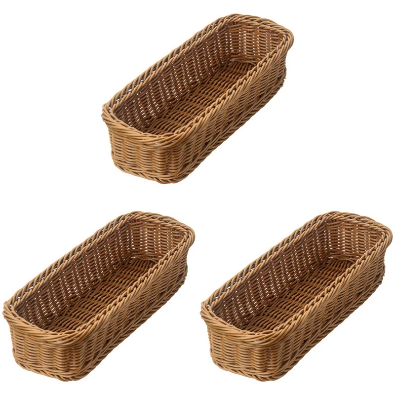 3X Desktop Cutlery Storage Basket Woven Basket Restaurant Tableware Drain Storage Box Tableware Storage Basket, Brown
3X Desktop Cutlery Storage Basket Woven Basket Restaurant Tableware Drain Storage Box Tableware Storage Basket, Brown