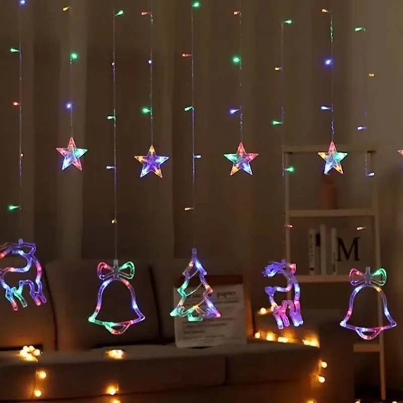 Stars&Moon LED Curtains String Lights USB&Battery Powered Twinkling Fairy Lights Christmas New Year Holiday Wedding Decorations
Stars&Moon LED Curtains String Lights USB&Battery Powered Twinkling Fairy Lights Christmas New Year Holiday Wedding Decorations