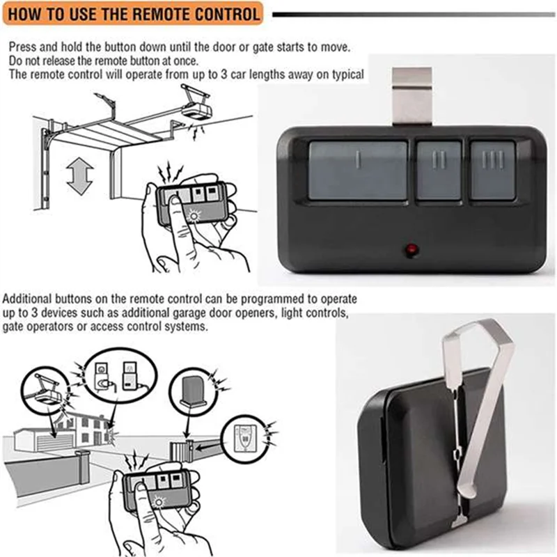 AA60-10PCS 893MAX Universal Garage Door Remote Forliftmaster/Chamberlain/Craftsman Garage Door Opener Remote
AA60-10PCS 893MAX Universal Garage Door Remote Forliftmaster/Chamberlain/Craftsman Garage Door Opener Remote