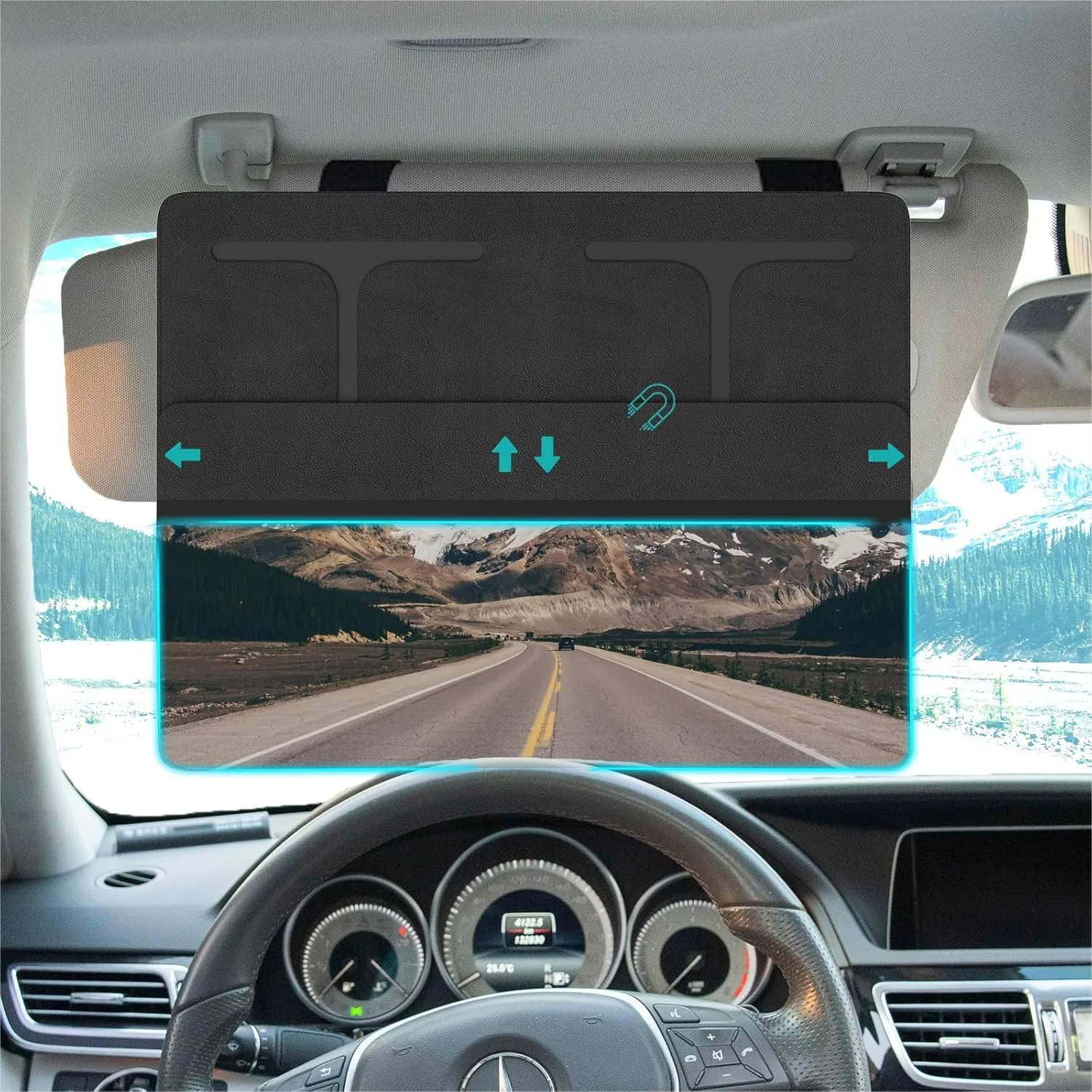 Car Visor Extender Sun Blocker, Polarized Anti Glare Sunvisor Extension with Removable Magnetic Lens for Safe Driving, Universal
Car Visor Extender Sun Blocker, Polarized Anti Glare Sunvisor Extension with Removable Magnetic Lens for Safe Driving, Universal