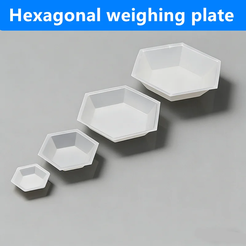 Lab Hexagon Plastic Weighing Pans Transparent Anti-static Weighing Dishes Powder Liquid Sample Weighing Containers
Lab Hexagon Plastic Weighing Pans Transparent Anti-static Weighing Dishes Powder Liquid Sample Weighing Containers