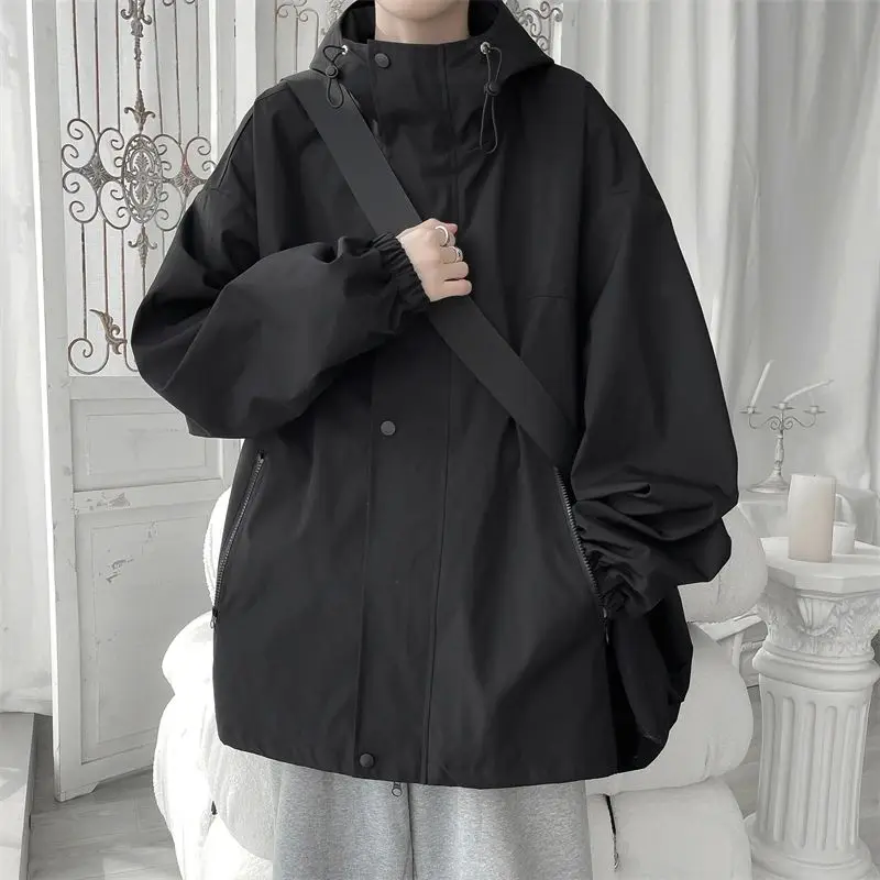 Men's Hooded Bomber Jaet Windbreaker Zipper ort Sle V-Ne Sve Length Seven Sve Autumn Season Simple Base Sle
Men's Hooded Bomber Jaet Windbreaker Zipper ort Sle V-Ne Sve Length Seven Sve Autumn Season Simple Base Sle